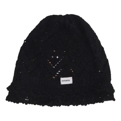 Bonnet (Noir) de Svensk Laine d'alpaga