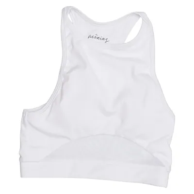 Brassière (Blanc) de Peonias Élasthane, Polyester