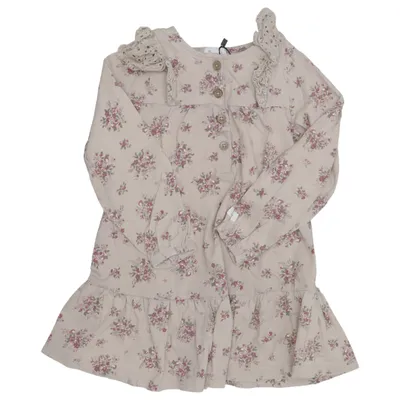 Dress (Beige, Red) from Newbie by KappAhl Cotton