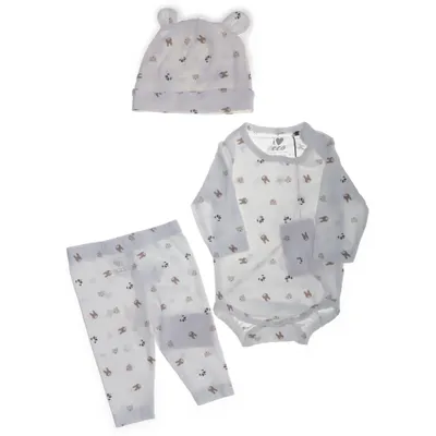 Set (Vit, Flerfärgad) från ICA I Love Eco Ekologisk bomull, Elastan