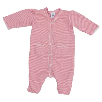 Barboteuse (Rose, Blanc) de Petit Bateau Coton