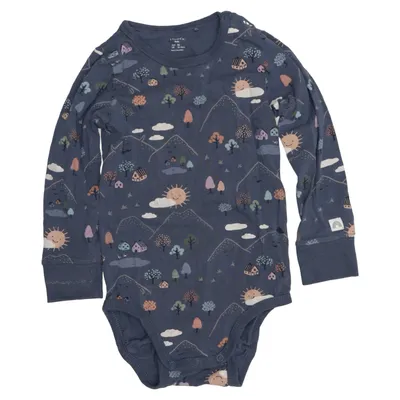 Body (Blå, Flerfarvet) fra Lindex Baby Bomuld, Elastan