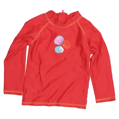 T-shirt de natation (Rouge, Multicolore) de Landora Élasthane, Polyamide