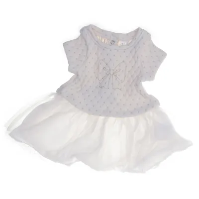 Flower girl dress (White) from Orchestra Cotton, Metallic fiber, Polyester
