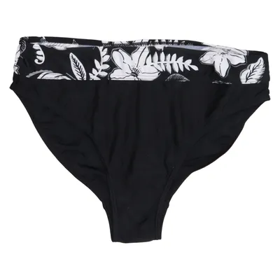 Bikini bottom (Black, White) from Beach Wave Elastane, Polyamide
