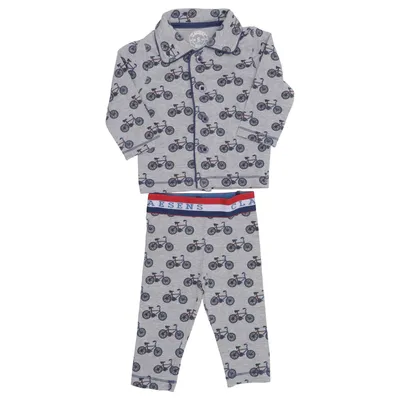 Pajamas (Gray, Blue, Red) from Claesen's Cotton, Elastane