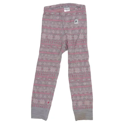 Baselayer-bukser (Grå, Pink, Flerfarvet) fra Polarn O. Pyret Merinould