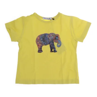 T-shirt (Gul, Flerfärgad) från Glamor Bomull, Elastan