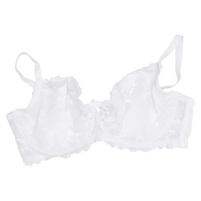 Bra (White) from Ivory Rose Elastane, Polyamide, Polyester