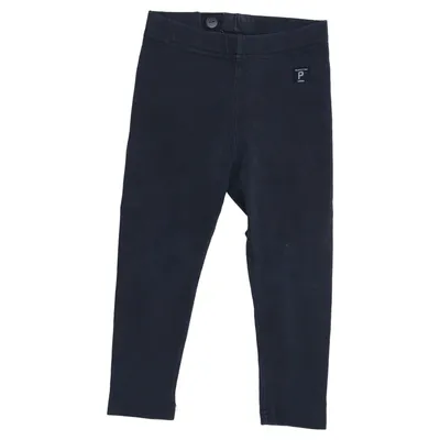 Legging (Bleu) de Polarn O. Pyret Coton, Élasthane