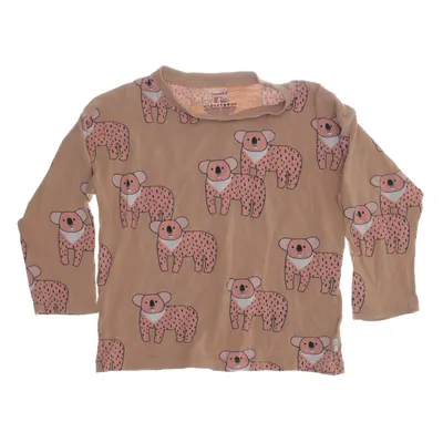 Langærmet t-shirt (Brun, Flerfarvet) fra Lindex Bomuld, Elastan