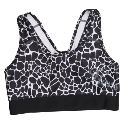 Sports bra (Black, White) from Star Nutrition Elastane, Polyester