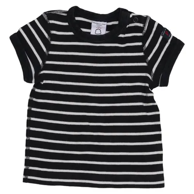 Long sleeve T-shirt (Black, White) from Polarn O. Pyret Organic cotton