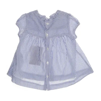 Dress (Blue, White) from Jacadi Cotton