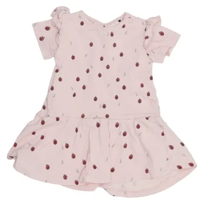 Robe (Rose) de Åhléns Kids Coton, Élasthane