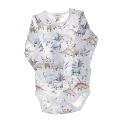 Body (Vit, Flerfärgad) från Newbie by KappAhl Elastan, Ekologisk bomull