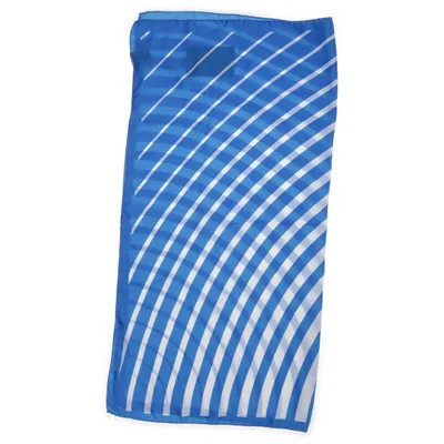 Neckerchief (Blue, White) from Amanda Christensen Silk