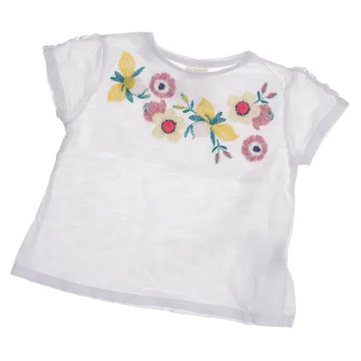 T-shirt (Hvid, Flerfarvet) fra Zara BabyGirl Bomuld