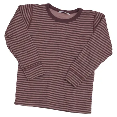 Long sleeve T-shirt (Brown, Pink) from Joha Merino wool, Polyamide