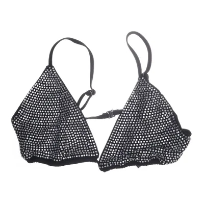 Bikiniöverdel (Svart, Silverfärgad) från ASOS Design Elastan, Nylon, Polyester