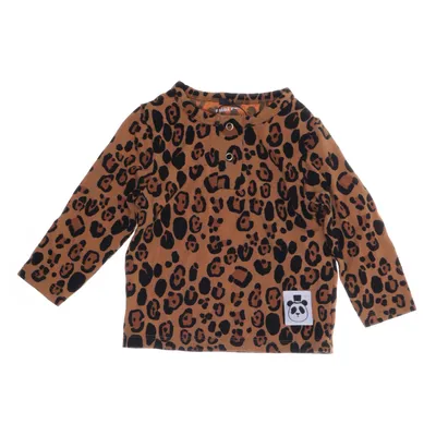 Lange mouwen shirt (Bruin, Meerkleurig) van Mini Rodini Elastaan, Lyocell
