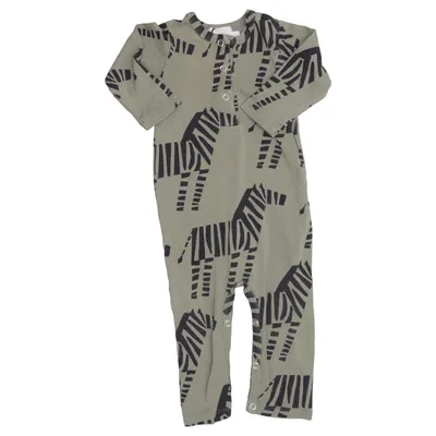 Barboteuse (Vert, Noir) de Walnut & Walrus Coton biologique