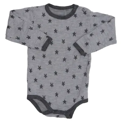 Body (Grau, Schwarz) von Friends Merinowolle