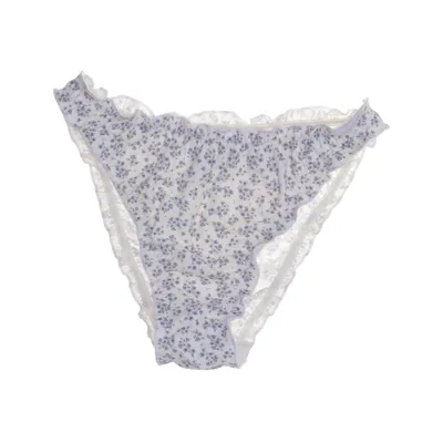 Bikiniunderdel (Vit, Blå) från Nör Elastan, Polyamid, Återvunnen polyester