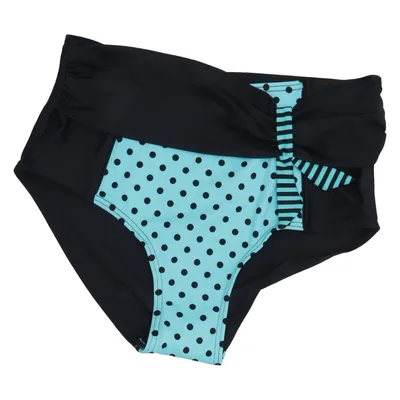 Bas de bikini (Noir, Turquoise, Multicolore) de Wiki Élasthane, Polyamide