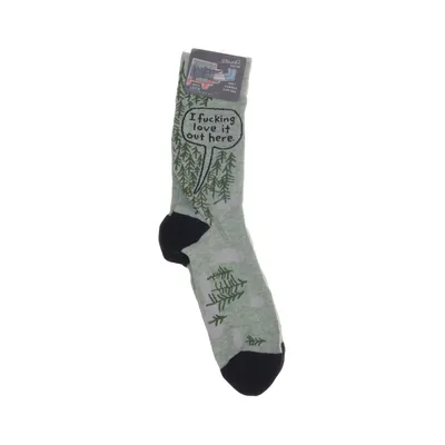 Socks (Green, Multicolored) from Blue Q