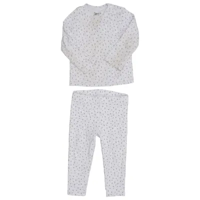 Pyjama (Grijs, Wit) van ICA I Love Eco Elastaan, Organisch katoen, Viscose