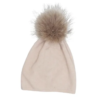 Bonnet à pompon (Beige) de Lilienfels Cachemire