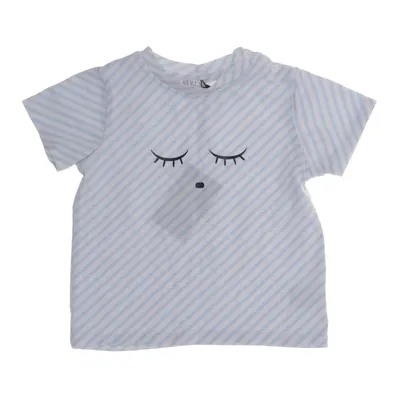 T-shirt (Blauw, Wit) van Livly Katoen, Elastaan