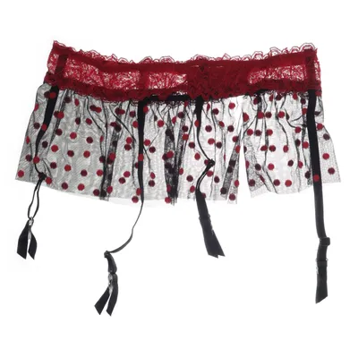 Strumpebandshållare (Svart, Röd)