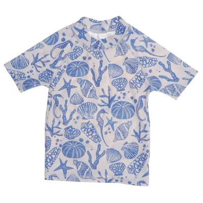 Badtröja (Blå, Vit) från Next Elastan, Återvunnen polyester