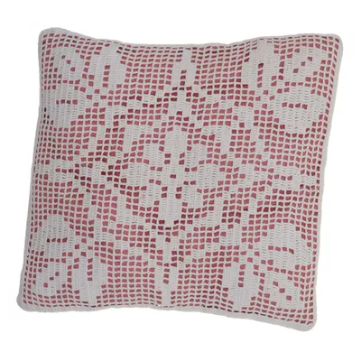 Prydnadskudde (Beige, Röd)