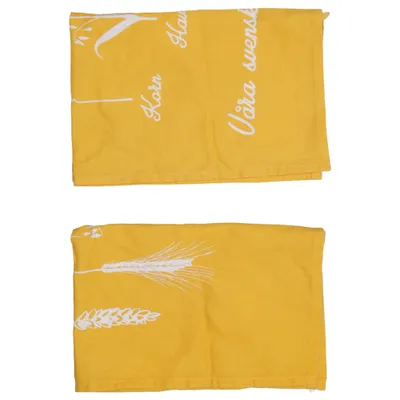 Kökshandduk (Gul, Vit) från Pågen Ekologisk bomull