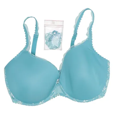 Bra (Blue) from Marie Jo Haute Lingerie Elastane, Polyamide, Polyester