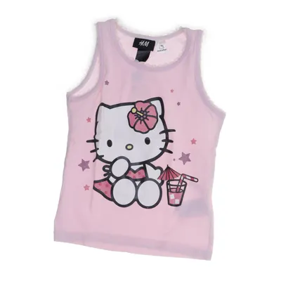 Tank Top (Pink) from H&M x Hello Kitty Cotton, Elastane