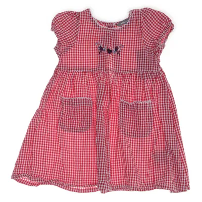 Klänning (Röd, Flerfärgad) från Kids by Lindex Bomull