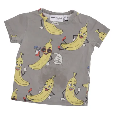T-shirt (Grijs, Geel, Meerkleurig) van Mini Rodini Elastaan, Organisch katoen