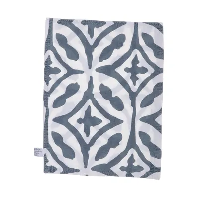 Bordstablett (Blå, Vit, Flerfärgad) från Bruka Design Bomull, Linne