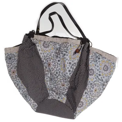 Handbag (Brown, Multicolored) from Rainbow Cotton, Polyurethane