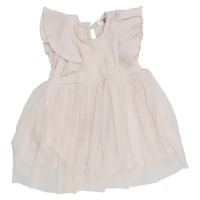 Kleid (Beige) von Breeze Girls Baumwolle, Elasthan
