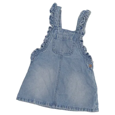 Dungaree dress (Blue) from Topomini Cotton