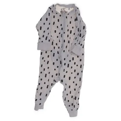 Sparkdräkt (Vit, Svart) från Lindex Baby Bomull