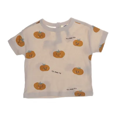T-shirt (Beige, Flerfärgad) från Rikiki Bomull