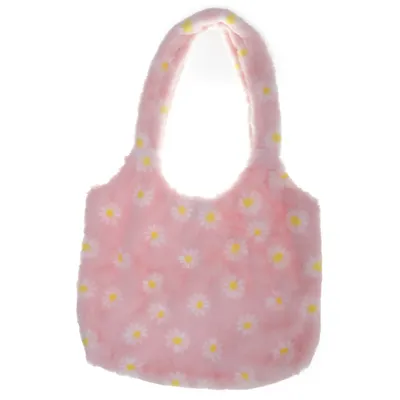 Skuldertaske (Pink, Gul, Hvid) fra Hema Bomuld, Polyester