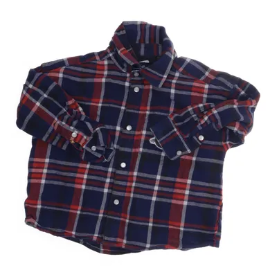 Flanellskjorta (Blå, Röd) från Mini Rodini Ekologisk bomull