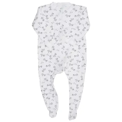 Barboteuse (Blanc, Gris) de Basic You Coton biologique